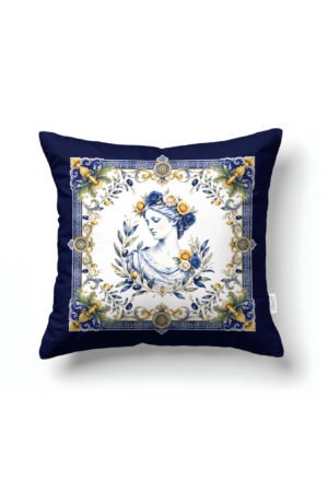 CANILA JUAN Baroque Greek Patterned Square Pillow cover 43 x 43 cm Double-sided Pillow cover 1 PIECE(S) ( JUAN 1 )