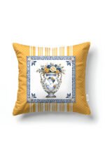 CANILA JUAN Yellow Greek Patterned Square Pillow cover 43 x 43 cm Double-sided Pillow cover 1 PIECE(S) ( JUAN 3 )
