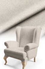 Linen Texture Effect Digitally-printed Upholstery sofa fabric, pillow cover, cushion Covering. Premium Fabric 140cm width ( LINEN 1 LIGHT BROWN )