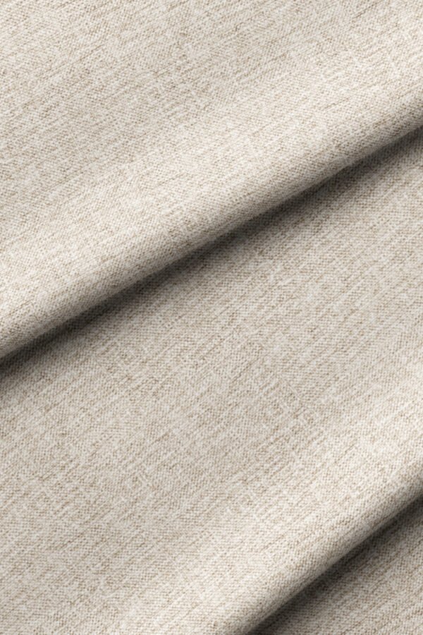 Light Brown Linen-Effect Texture Upholstery Fabric by Nilstar®