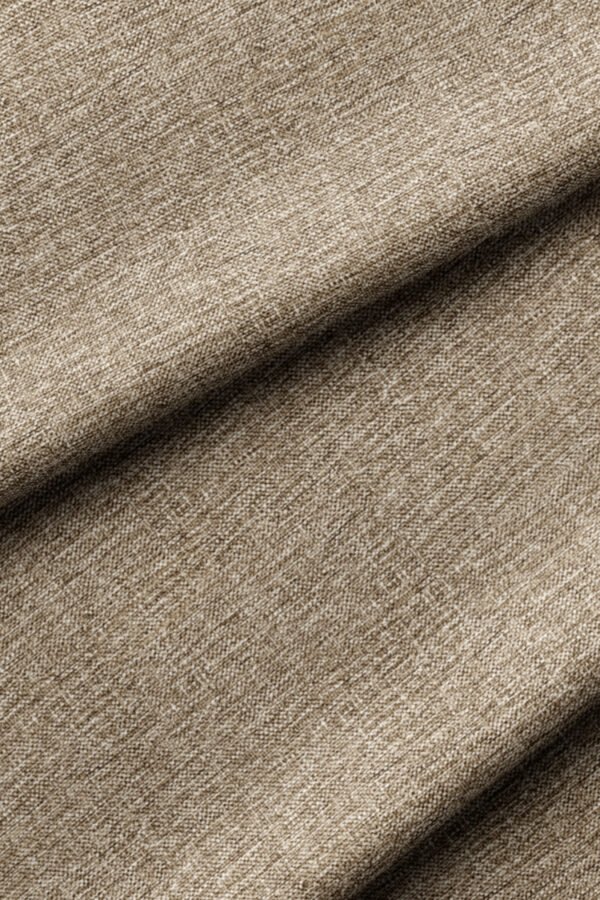 Medium Brown Linen-Effect Texture Upholstery Fabric by Nilstar®
