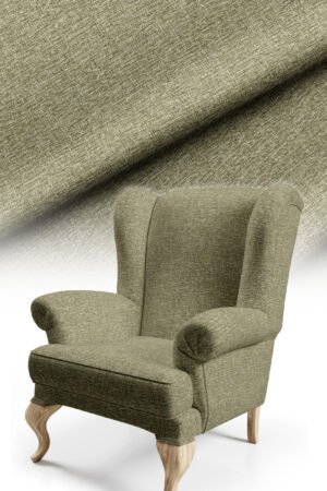 Linen Texture Effect Digitally-printed Upholstery sofa fabric, pillow cover, cushion Covering. Premium Fabric 140cm width ( LINEN 5 MIDDLE GREEN )