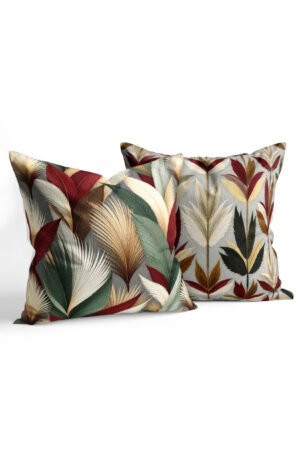 Green Duck Pile/fluff Patterned Double-sided Babyface Pillow cover 2-piece set KRL 300