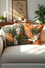 Abstract Patterned Modern Double-sided Babyface Pillow cover 2-piece set