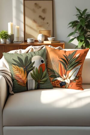 Abstract Patterned Modern Double-sided Babyface Pillow cover 2-piece set