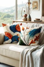 Abstract Patterned Turquoise Double-sided Babyface Pillow cover 2-piece set
