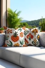 Pineapple Patterned Double-sided Babyface Pillow cover 2-piece set
