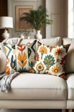 Egyptian Patterned Double-sided Babyface Pillow cover 2-piece set