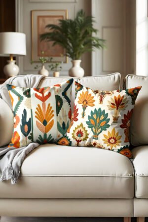 Egyptian Patterned Double-sided Babyface Pillow cover 2-piece set