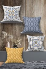 BAROQUE PERIOD MODERN WITH MOTIFS DOUBLE-SIDED DIGITALLY-PRINTED PILLOW COVER 4-piece set ( KRL 44 )