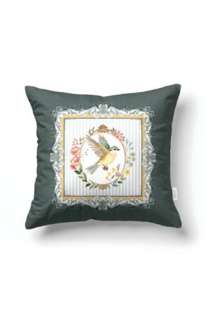 Bird Studio Pillow cover 45 x 45 cm 1 Piece(s) Green Double-sided Pillow cover 1 PIECE(S) ( BIRD 1 )