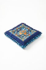 Modern Navy Dolce Vita Motif Chair Cushion 43x43x7 Cm 1 Piece ( MİNDER 4 )