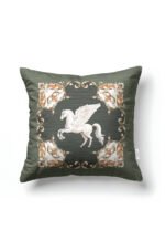 CANILA PEGASUS Patterned GREEN Square Pillow cover 43 x 43 cm Double-sided Pillow cover 1 PIECE(S) ( PEGASUS 1 )
