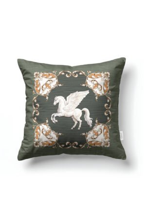 CANILA PEGASUS Patterned GREEN Square Pillow cover 43 x 43 cm Double-sided Pillow cover 1 PIECE(S) ( PEGASUS 1 )