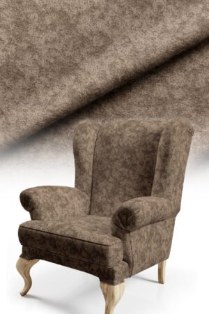 Modern Honeycomb Patterned Digitally-printed Upholstery sofa fabric, Pillow cover, Cushion, Chair Covering. Premium Fabric 140cm width ( PET 2 MIDDLE BROWN )