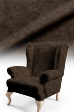 Modern Honeycomb Patterned Digitally-printed Upholstery sofa fabric, Pillow cover, Cushion, Chair Covering. Premium Fabric 140cm width ( PET 3 DARK BROWN )