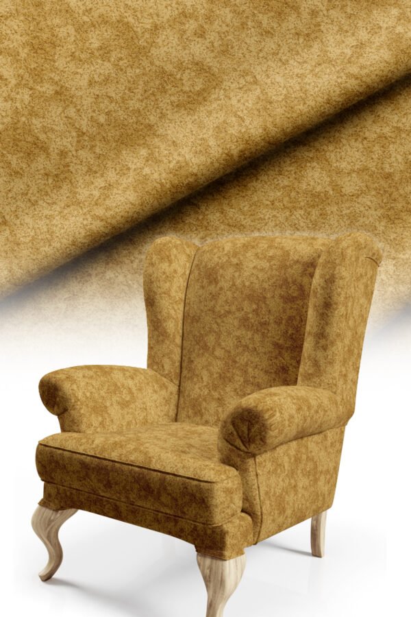 Dark Yellow Modern Honeycomb Pattern Upholstery Fabric by Nilstar®
