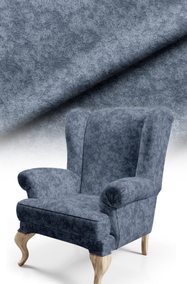 Dark Blue Modern Honeycomb Pattern Upholstery Fabric, 140cm Width (PET 10)