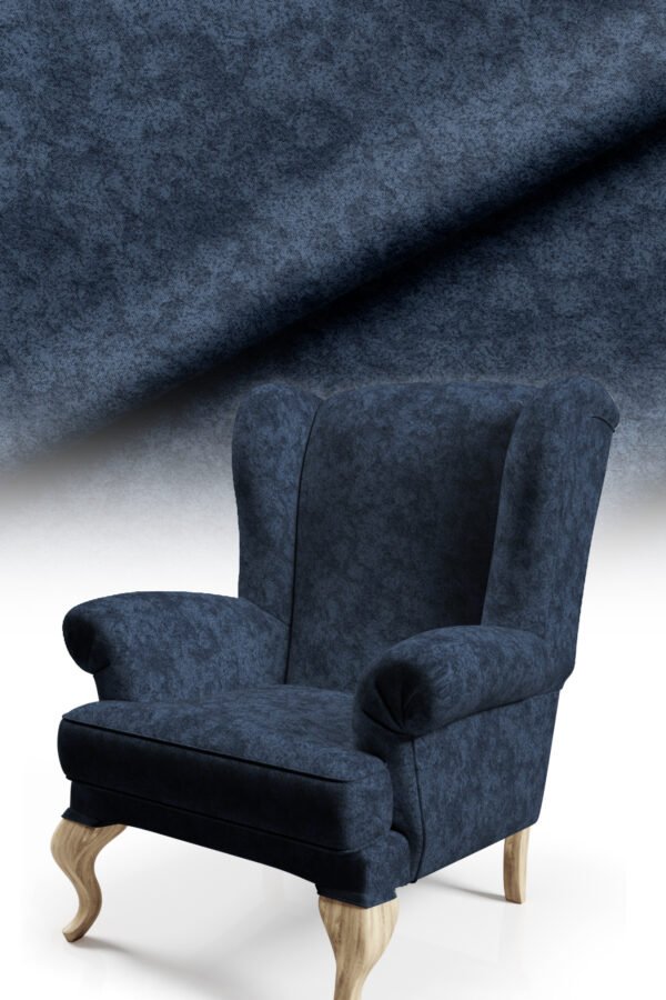 Navy Modern Honeycomb Pattern Upholstery Fabric by Nilstar®