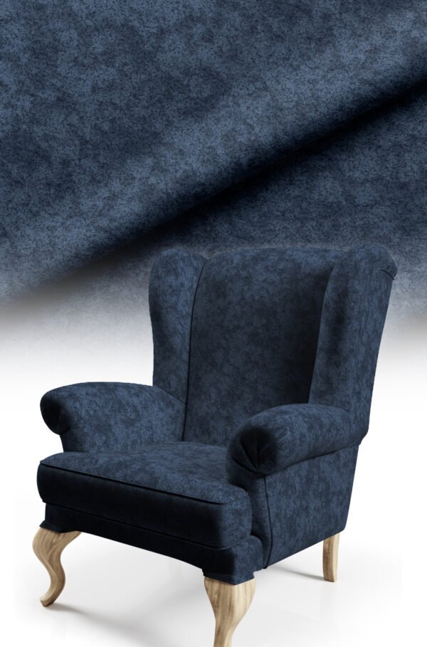Navy Modern Honeycomb Pattern Upholstery Fabric, 140cm Width (PET 11)