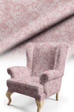 Modern Honeycomb Patterned Digitally-printed Upholstery sofa fabric, Pillow cover, Cushion, Chair Covering. Premium Fabric 140cm width ( PET 12 LIGHT POWDER PINK )