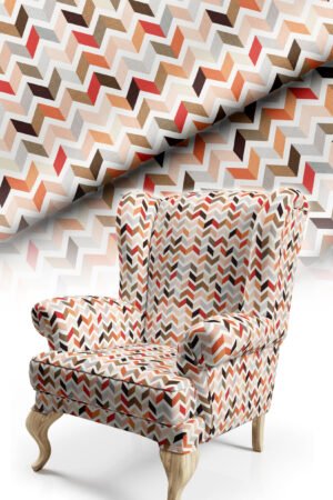 Diamond Patterned Colorful Cotton-backed Thick rachel-knit Upholstery fabric 140cm width ( ZZ VERY )