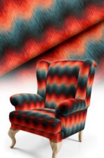 Abstract Patterned Pop Effect Cotton-backed Thick rachel-knit Upholstery fabric 140cm width ( POP 020 )