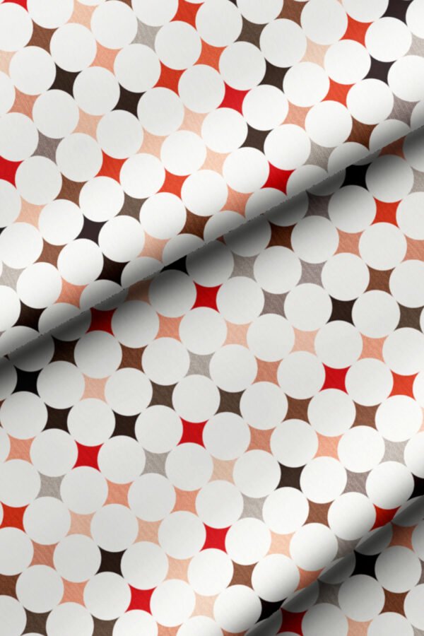 Elegant Geometric Pattern Upholstery Fabric by Nilstar®