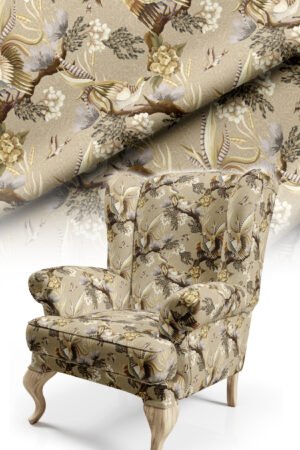 Classic Turna Patterned Cotton-backed Thick rachel-knit Upholstery fabric 140cm width ( POP 36 )