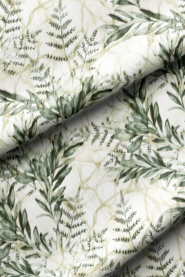 Green Leaf Pattern Upholstery Fabric by Nilstar®