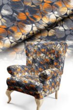 Abstract Patterned Cotton-backed Thick rachel-knit Upholstery fabric 140cm width ( POP 46 )