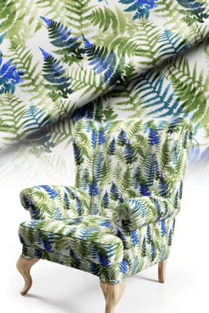 Modern Leaf Patterned Cotton-backed Thick rachel-knit Upholstery fabric 140cm width ( POP 48 )