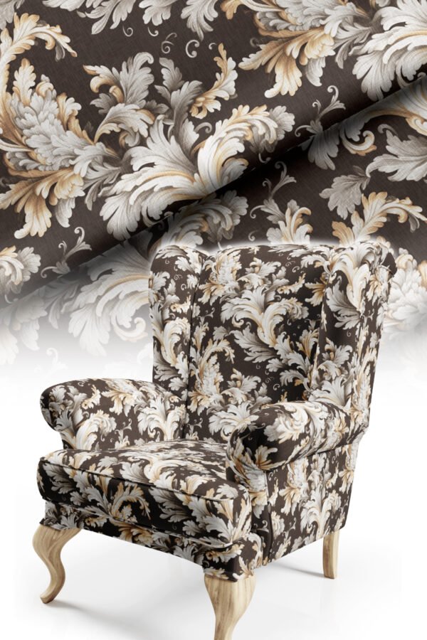 Brown Classic Pattern Upholstery Fabric by Nilstar®
