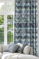 Ethnic Woven Patterned Blue Colorful Digitally-printed Blackout curtain - 140 x 270 cm