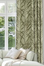 Green Leaf Patterned Blackout curtain - 140 x 270 cm