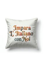 CANILA SICILIA Impara Patterned Green Square Pillow cover 43 x 43 cm Double-sided Pillow cover 1 PIECE(S) ( SICILIA 3 )