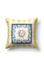 CANILA SUNRITE SUN Patterned Pastel Yellow Square Pillow cover 43 x 43 cm Double-sided Pillow cover 1 PIECE(S) ( SUNRITE 1 )