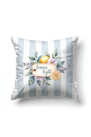 CANILA SUNRITE Natural Patterned Pastel Blue Square Pillow cover 43 x 43 cm Double-sided Pillow cover 1 PIECE(S) ( SUNRITE 2 )