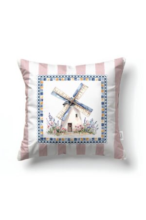 CANILA SUNRITE Natural Patterned Pastel Purda Square Pillow cover 43 x 43 cm Double-sided Pillow cover 1 PIECE(S) ( SUNRITE 3 )