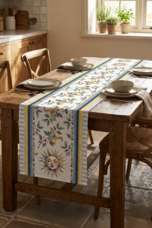 CANILA SUNRITE Pastel Sun Pattern Modern Detailed Table runner 45 x 145 cm 1 PIECE(S) ( SUNRITE R1 )