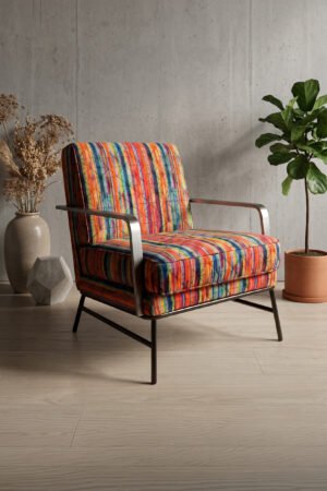 Ethnic Patterned Modern Detailed Red Upholstery fabric ( FBR 145 )