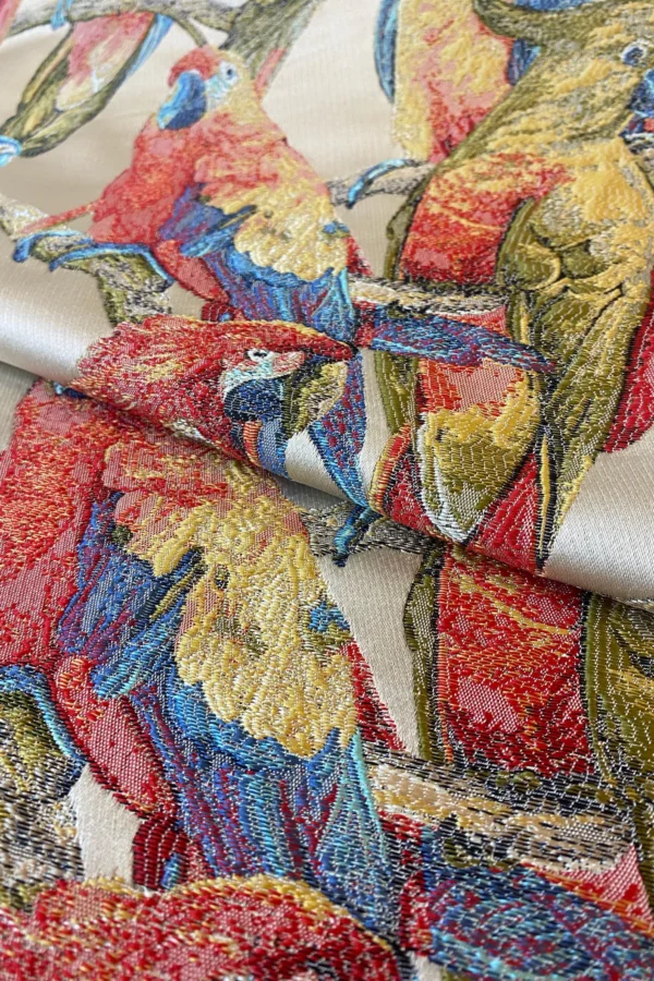 Tropical Parrot Gobelin Upholstery Fabric