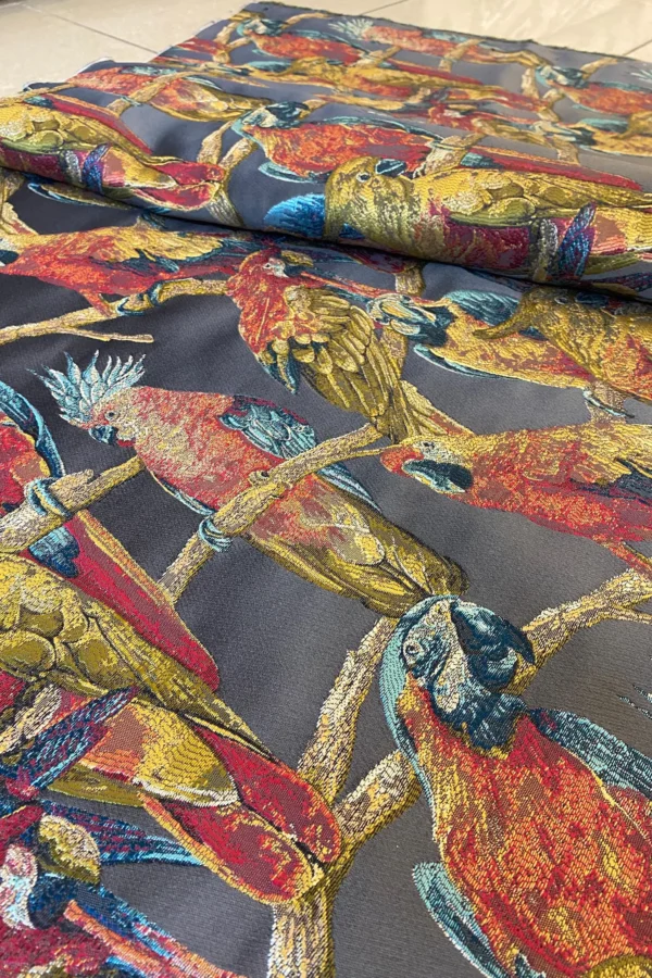 Tropical Parrot Upholstery Fabric