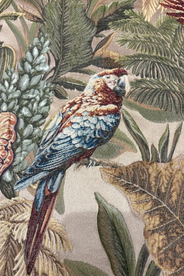 Tropical Parrot Jacquard Upholstery Fabric